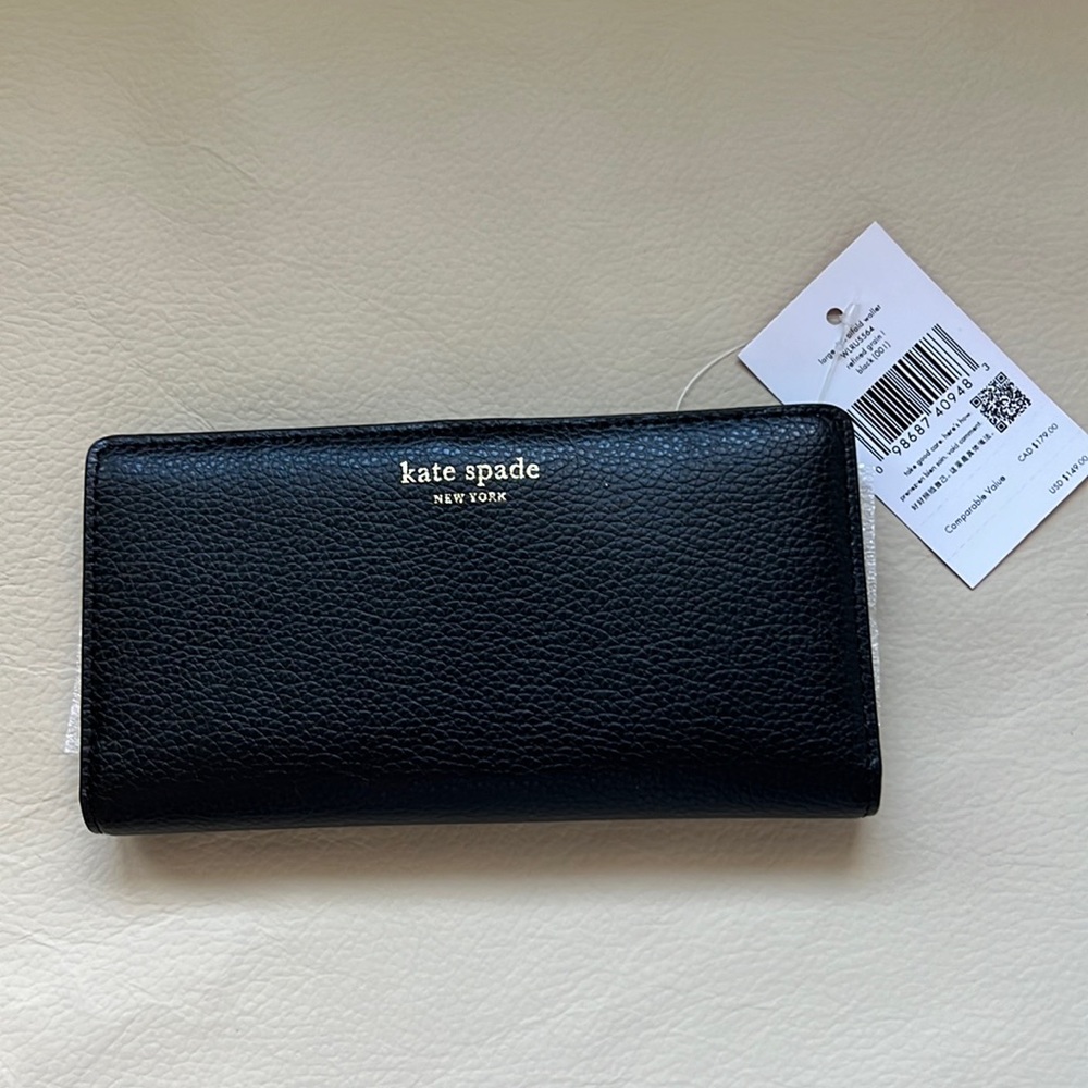 Kate Spade large slim bifold wallet